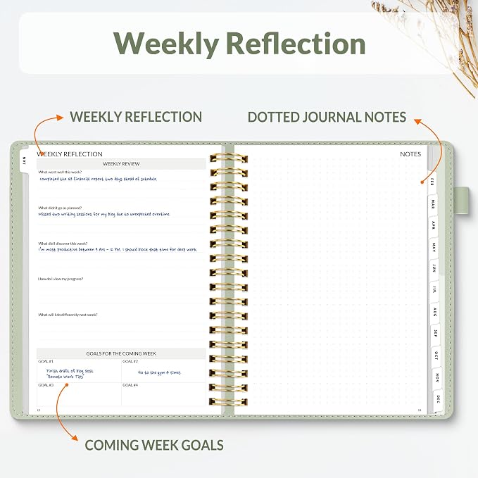 SUNEE 2026 Planner 5.9" x 8.3" – Dated Productivity Planner - Image 3