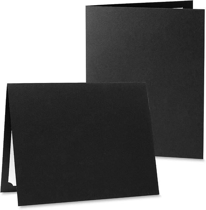 Plain Black Certificate Folders - Image 3