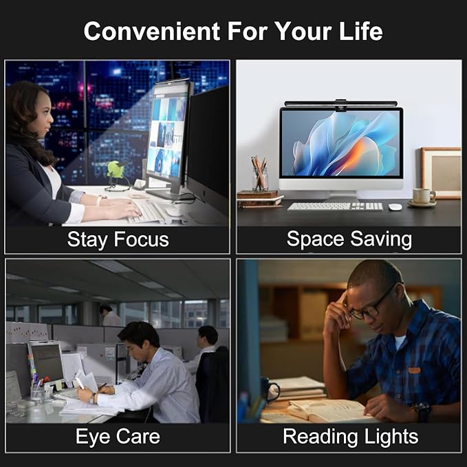 Computer Monitor Lamp, Screen Light Bar Eye Caring, Keyboard Lamp - Image 7