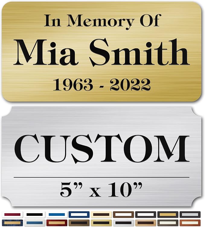 Engraved Name Plate, Personalized Name Plaque by MySignCenter