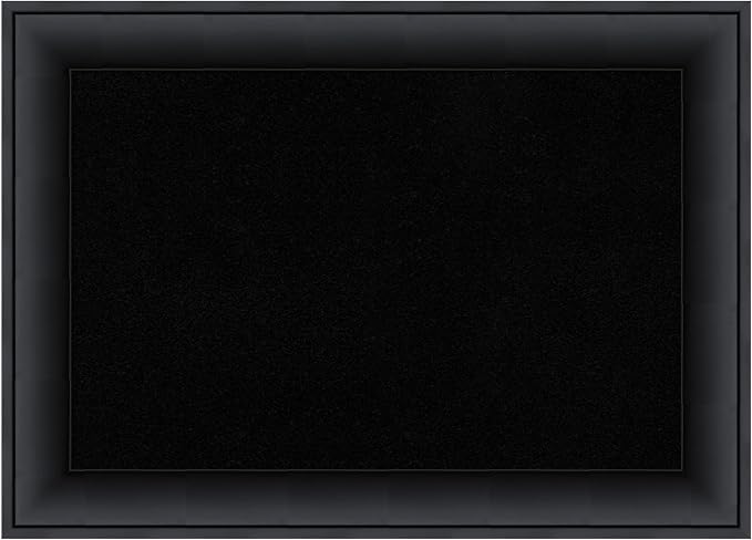 Amanti Art Black Cork Board for Wall, 15x21 Vision Board with Black Wood Frame, Small Corkboard Office Decor for Home Organization, Modern Corkboard Pinboard to Display Items for Home Organization in-DeskLoop Office