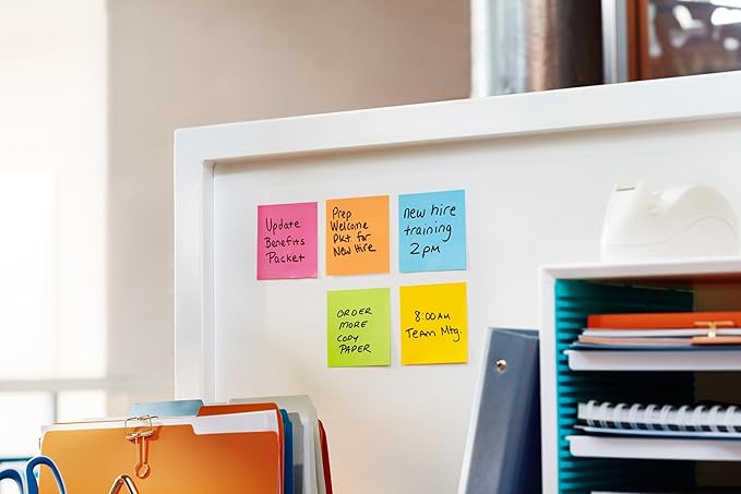 Post-it Super Sticky Lined Notes, 6 Sticky Note Pads, 4 x 4 in., School Supplies - Image 3