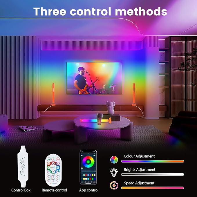 Smart ICRGB LED Lights Bars, Borllyem TV Backlight - Image 2