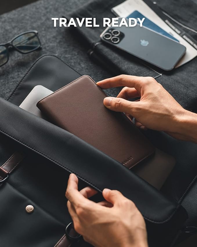 VULKIT Passport Holder Wallet RFID Blocking Travel Wallet - Image 5