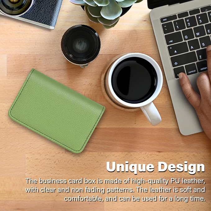 Business Card Holder，PU Leather Business Card Case Color Printing Pattern Card - Image 7