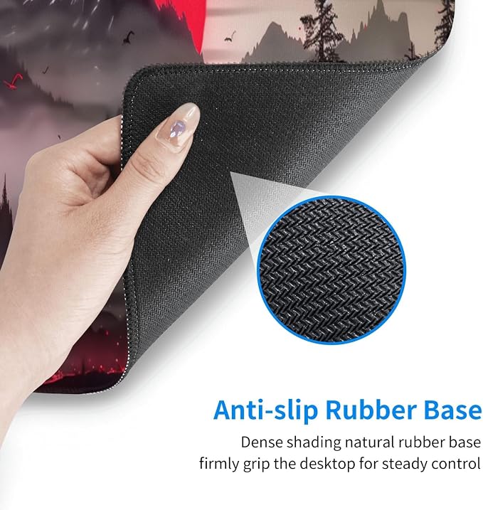 Extended Gaming Mouse Pad, Large Desk Mat XL Anime Mouse Pad Waterproof - Image 5