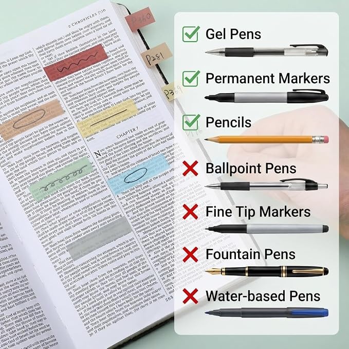 Mr. Pen- Transparent Sticky Notes Set, 410 Pack | Transparent Sticky Notes Tabs - Image 6