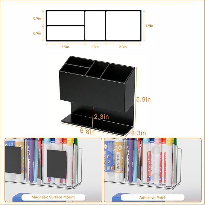 Yieach Magnetic Dry Erase Marker Holder - Image 2