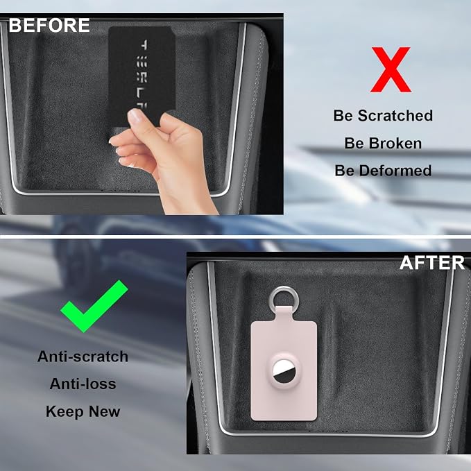 Tesla Key Card Holder with AirTag Slot - Image 4