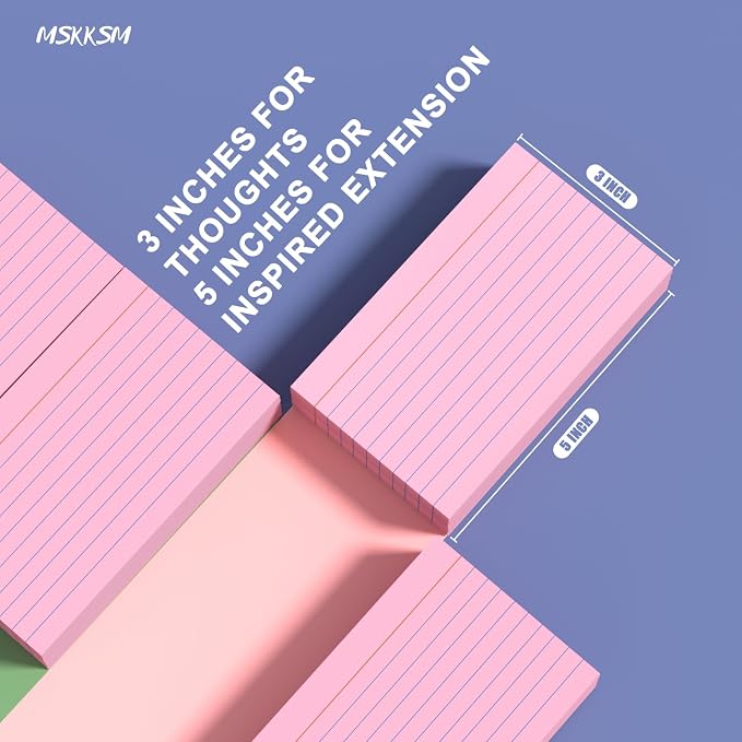 Pink Index Cards 3x5 Inch - Image 2