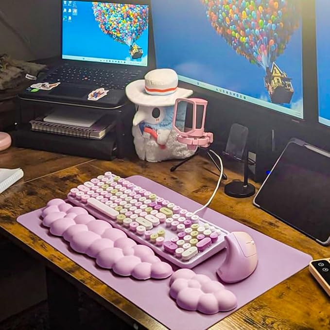 JIKIOU Upgrade Leather Cloud Keyboard Wrist Rest, Cloud Wrist Rest - Image 3