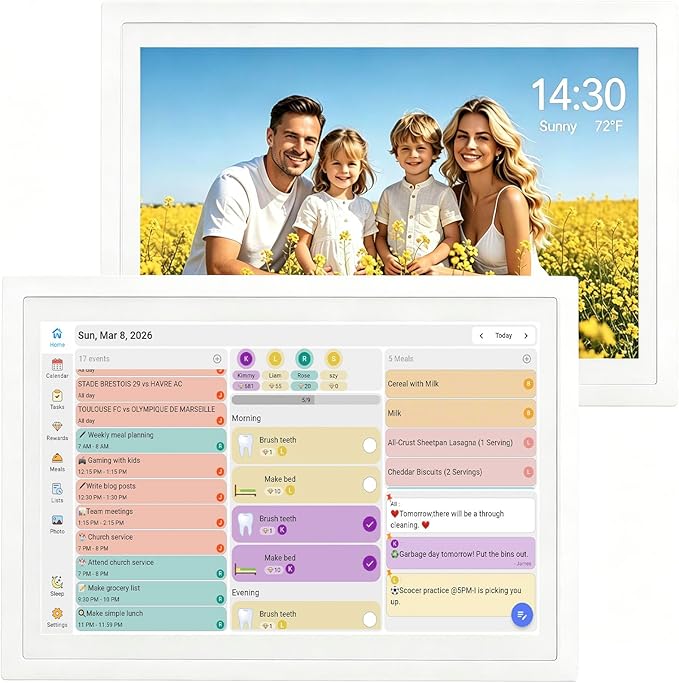 Digital Calendar 10.1 Inch Wall Planner Touch Screen WiFi Smart Electronic by TIKVITO