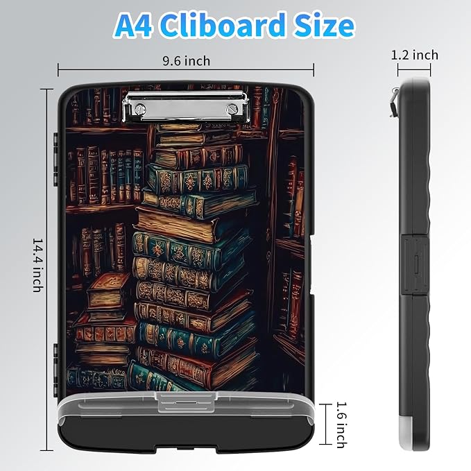 LYHXLYJH Clipboard with Storage, A4 Clipboards with Pen Holder, Heavy Duty - Image 2