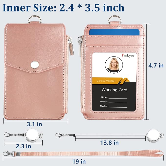 Teskyer Leather Badge Holder - Image 5
