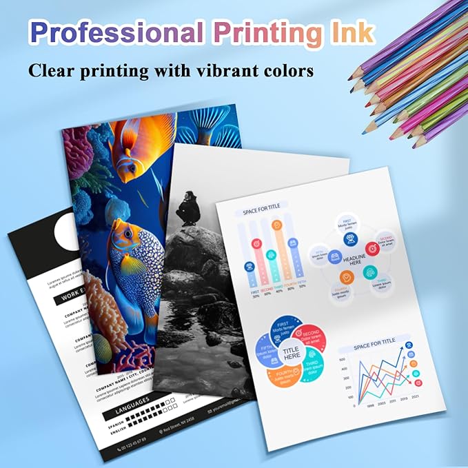 31 Refill Ink Bottles Replacement for H31 Ink Compatible with HP Smart Tank 7602 Ink Refill,Work for HP Smart Tank 5101 7001 7301 Ink Tank Printer-DeskLoop Office