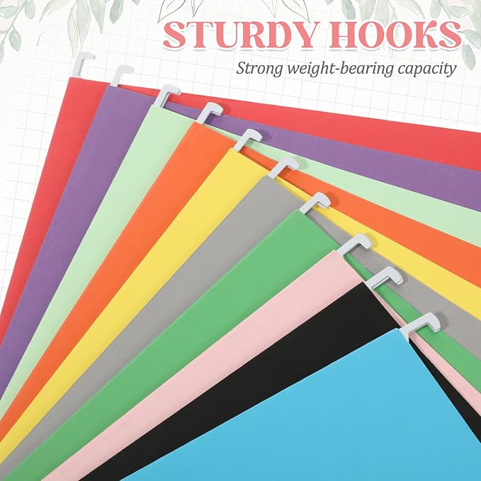 12 Pack Decorative Hanging File Folders, Letter Size - Image 4