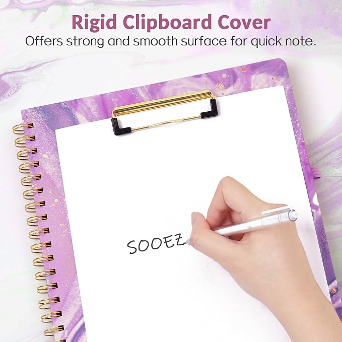 Sooez Clipboard Folio with Refillable Notepad, Folder with 10 Storage Pockets - Image 4