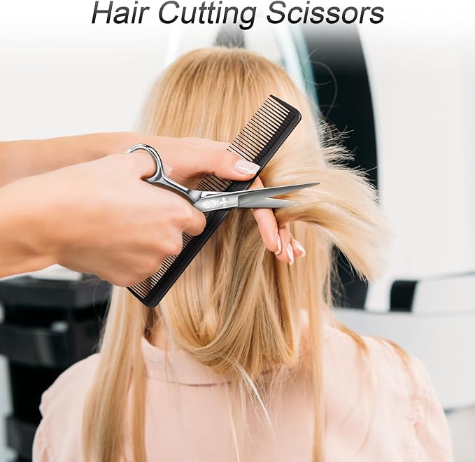 CIICII Hair Cutting Scissors Shears Kit, Professional Barber Haircut Scissors - Image 4