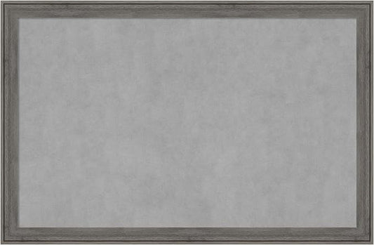 Amanti Art Grey Framed Magnetic Board 23x35 Large Vision Board by AmantiArt