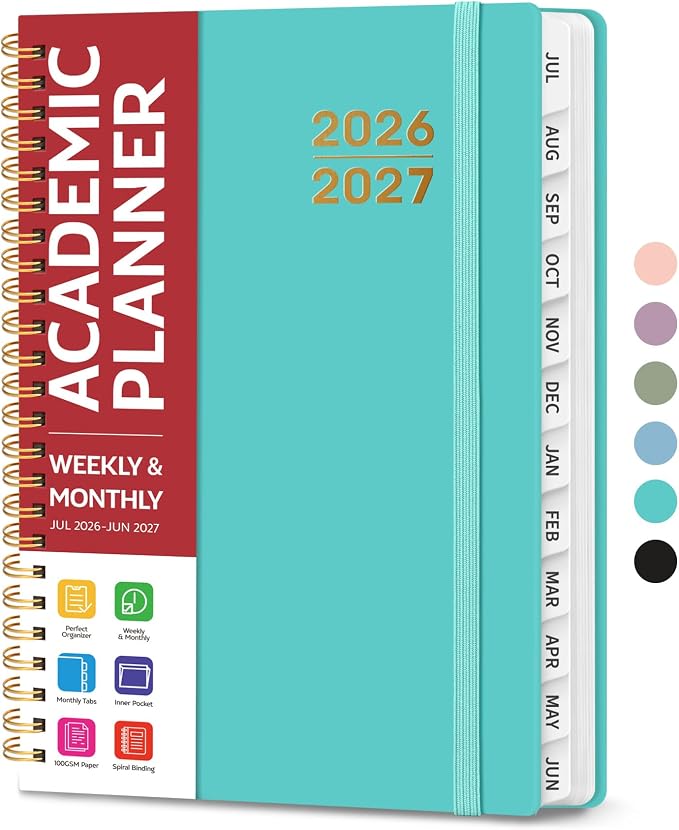 Planner 2026-2027 for Women & Men, Academic Monthly and Weekly Calendar Planner by Taja