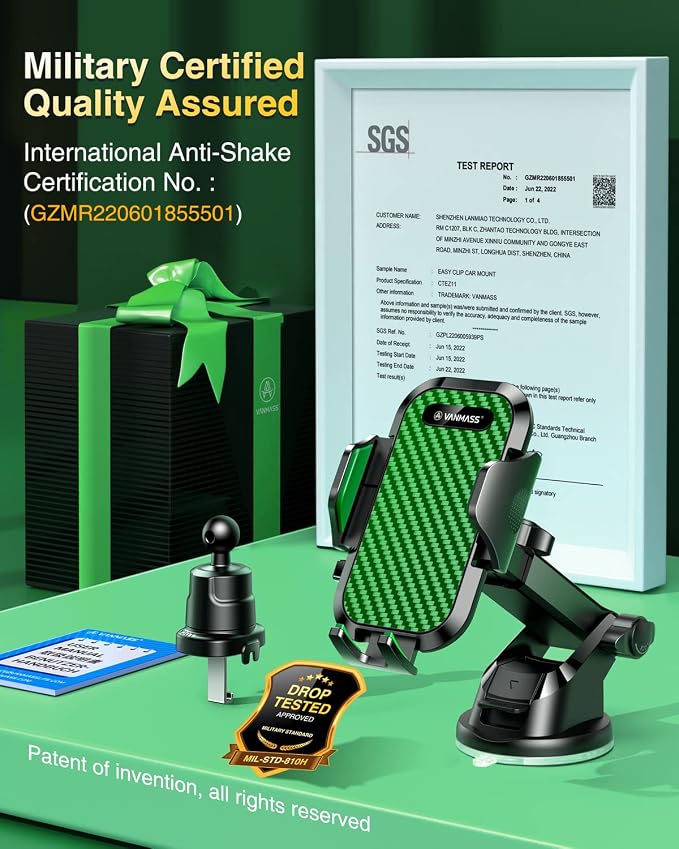 VANMASS Phone Holders for Your Car 2026 Ultimate Phone Mount Military-Grade - Image 2
