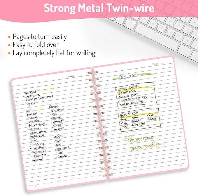 Forvencer Lined Spiral Journal Notebook - Image 3