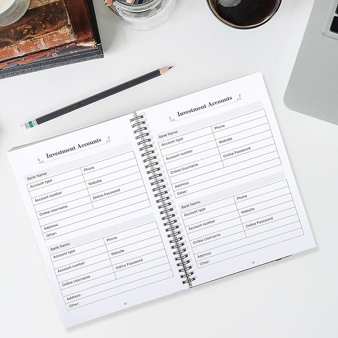 My Final Wishes, End of Life Planner Death Spiral Estate Planner Organizer - Image 5