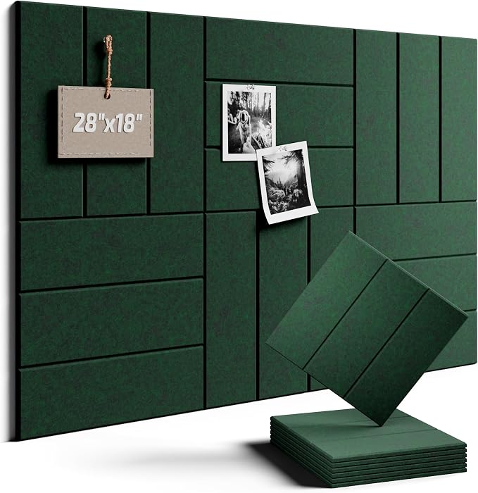 Felt Bulletin Board Tiles -28"x18" by FLUXYNARA