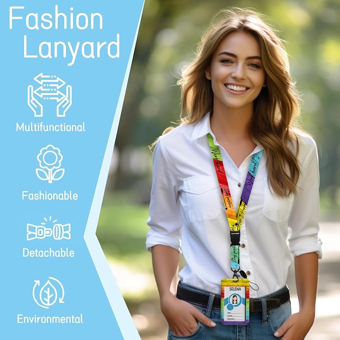Piefly Lanyards for Id Badges, Positive Badge Holder - Image 2