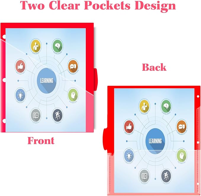 INFUN Plastic 5-Tab Binder Dividers - Image 2