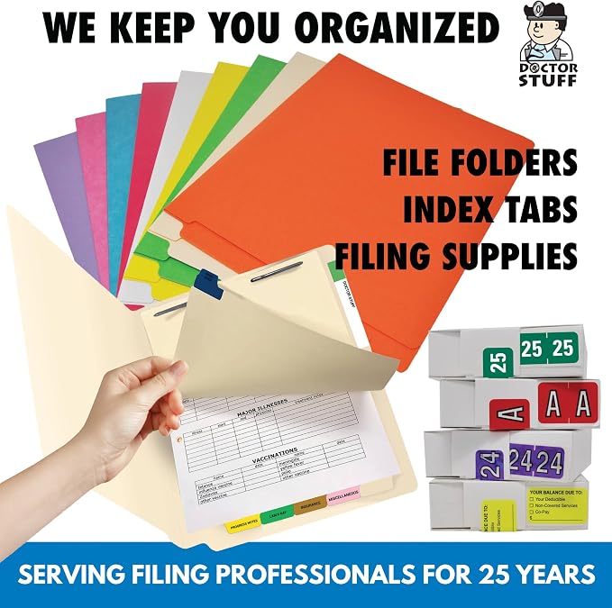 Doctor Stuff - File Folder Labels, Alphabet Letter Z Stickers, Compatible - - Image 8