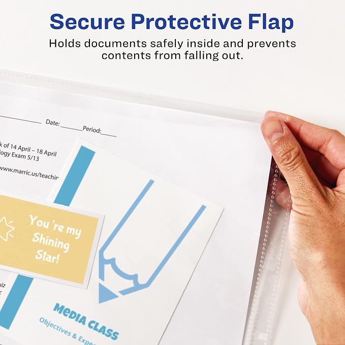 Avery Diamond Clear Top Sheet Protectors, Super Heavyweight Page Protectors - Image 3