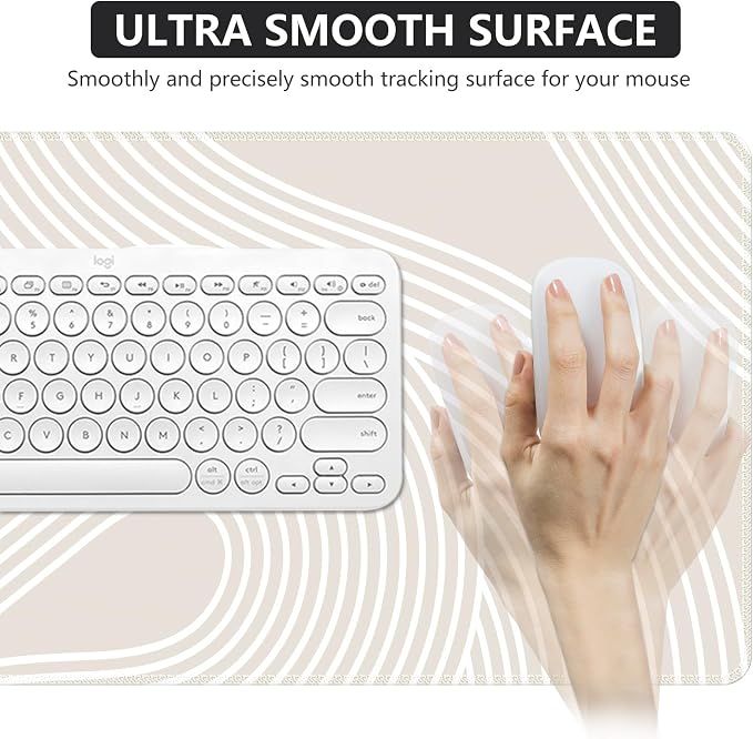 iCasso Big Desk Pad, XXL Extended Gaming Mouse Pad, Large Mouse Pad - Image 5