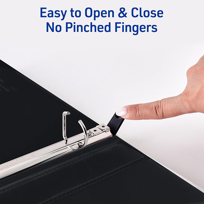 Avery Heavy-Duty View 3 Ring Binder, 1 Inch One Touch Slant Rings, 250-Sheet - Image 3