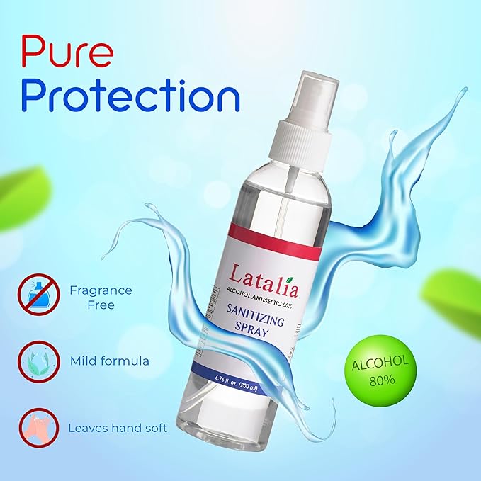 Hand Sanitizer Spray - Pack of 24 Unscented Spray Hand Sanitizer for Hands (6.67 Fl oz)-DeskLoop Office