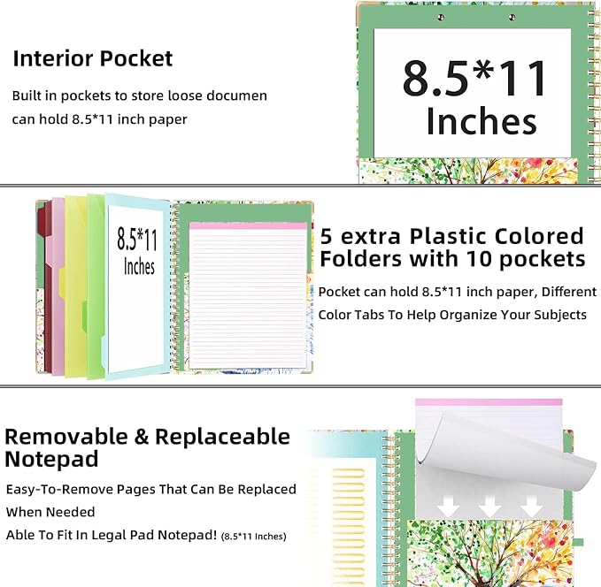 Lateefah Clipboard with Storage, File Folders with Pockets, Nursing Clipboard - Image 4