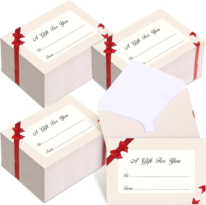 Gueevin 600 Pcs Mini Gift Card Envelopes Holiday Card Sleeves Gift Holder Small by Gueevin