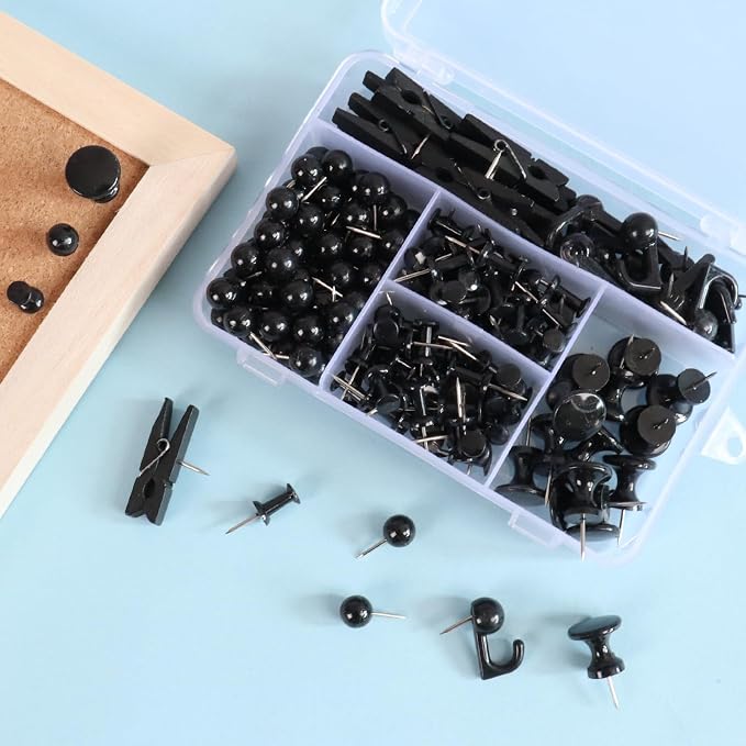 Push Pins Set, 5 Types Pushpins Thumbtacks - Image 3