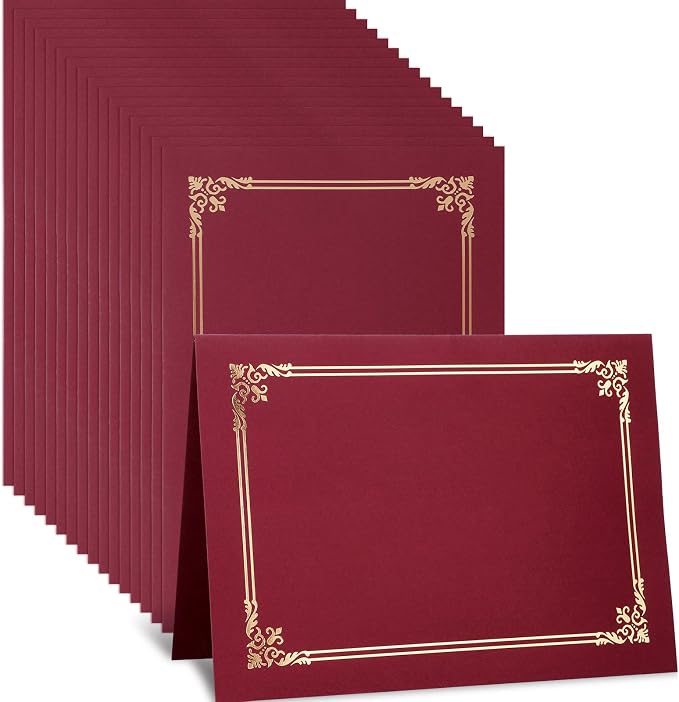 Sherr 60 Pcs Certificate Holders Certificate Covers Folders Diploma Holders by Sherr
