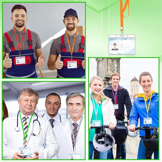 50 Pack Name Tag Lanyards with Id Holder - Image 6