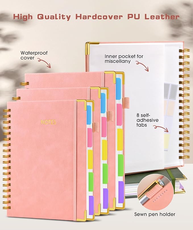 Hardcover Spiral Notebook 8.5"x11" Journal - Image 2
