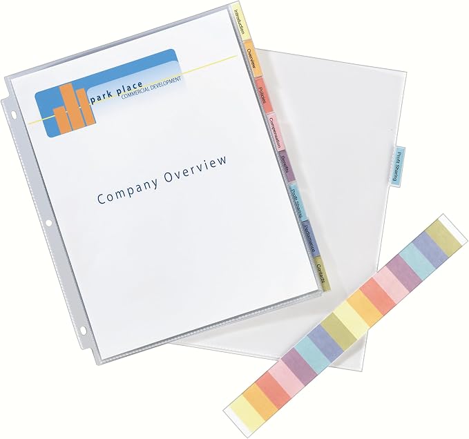Avery Clear Protect 'n Tab Tabbed Sheet Protector Dividers, 8-Tab Set, Top Load - Image 2