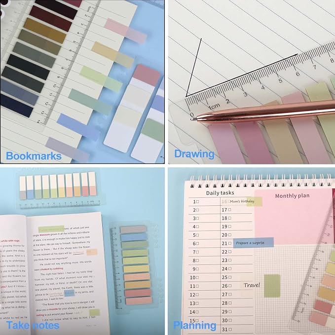 1320pcs Sticky Tabs, Color Writable Morandi Sticky Tabs, Repositionable - Image 6