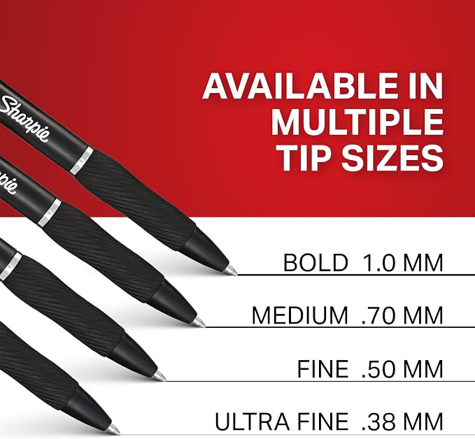 Sharpie S-Gel Pens, Medium Point, Note-Taking, Office Supplies, No Smear - Image 9