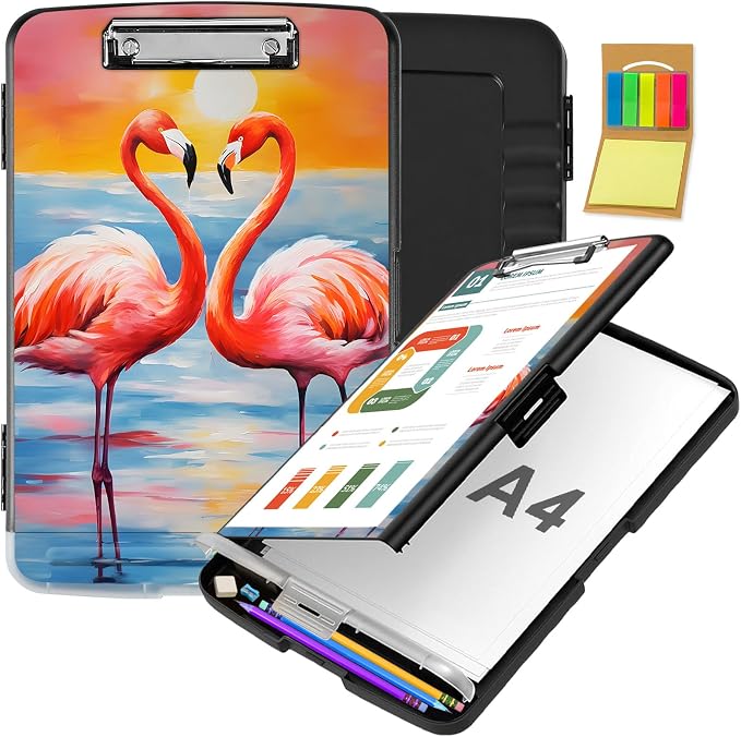 Clipboard with Storage, Office Supplies Nursing Clipboards Folder with Pen by CAPAUNVDA