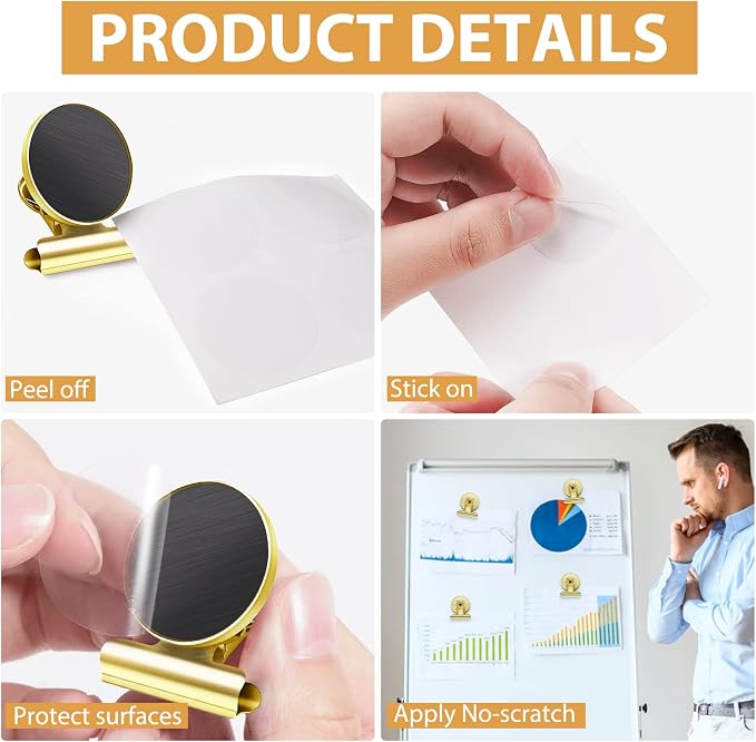 8 Pack Refrigerator Magnets Fridge Magnets Magnetic Clips Heavy Duty Magnetic - Image 5
