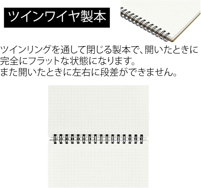 Maruman Mnemosyne Grid Notebook- Vertical A5 Layout, 5.83" x 8.27", 70 Sheets / - Image 5