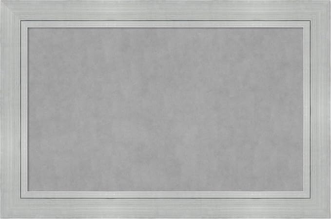 Amanti Art Silver Framed Magnetic Board 31x47 Large Vision Board by AmantiArt
