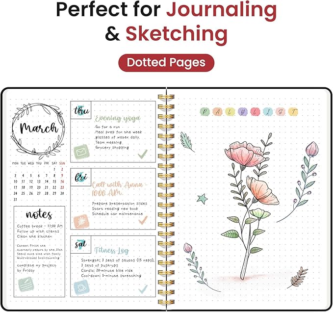 Taja Dotted Spiral Journal Notebook - Image 3