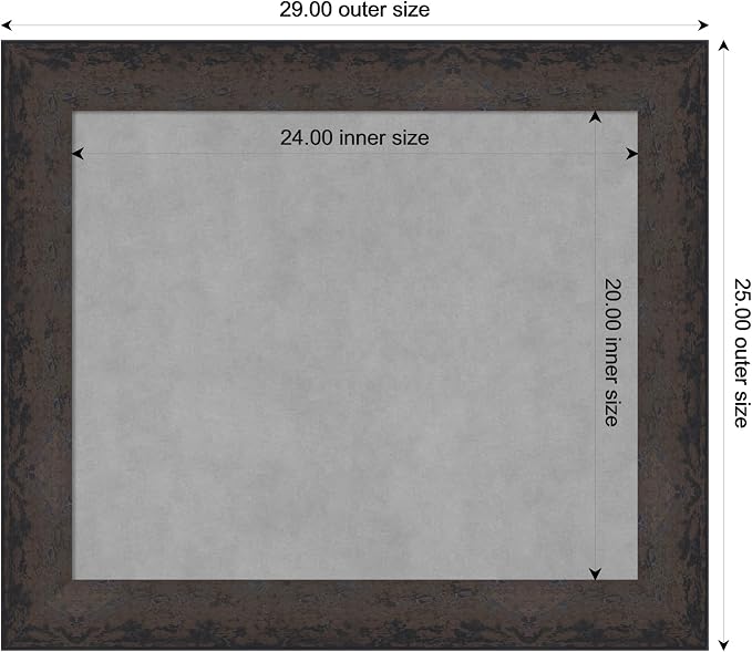 Amanti Art Black Framed Magnetic Board 25x29 Medium Vision Board - Image 4